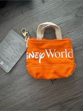 Disney Orange Mini Tote Keychain - Colors Collection